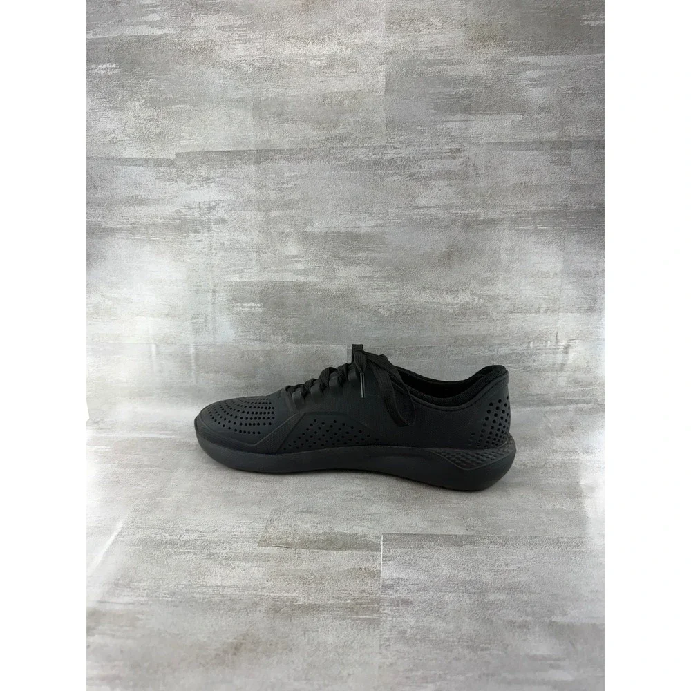 Crocs LiteRide Pacer Men Black Lace Up Sneakers 204967 Size 9